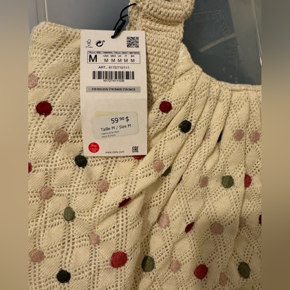 🌸Zara knit  bag - Picture 4 of 6
